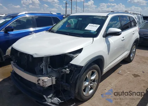 2014 Toyota Highlander Limited V6 from USA, damaged, VIN 5TDYKRFHXES006505